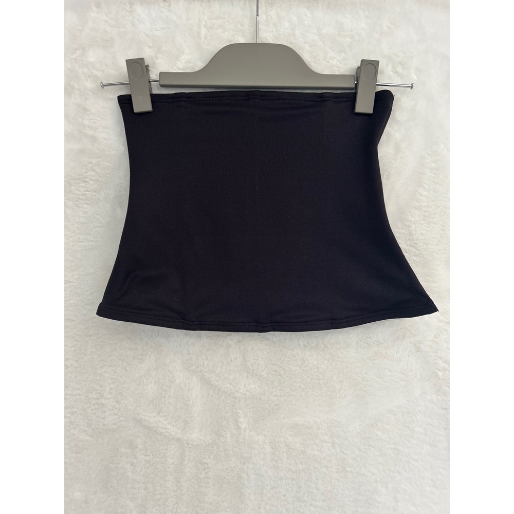 Underscore Womens Black Waist Cincher Shapewear Hook & Eye Closure Size M